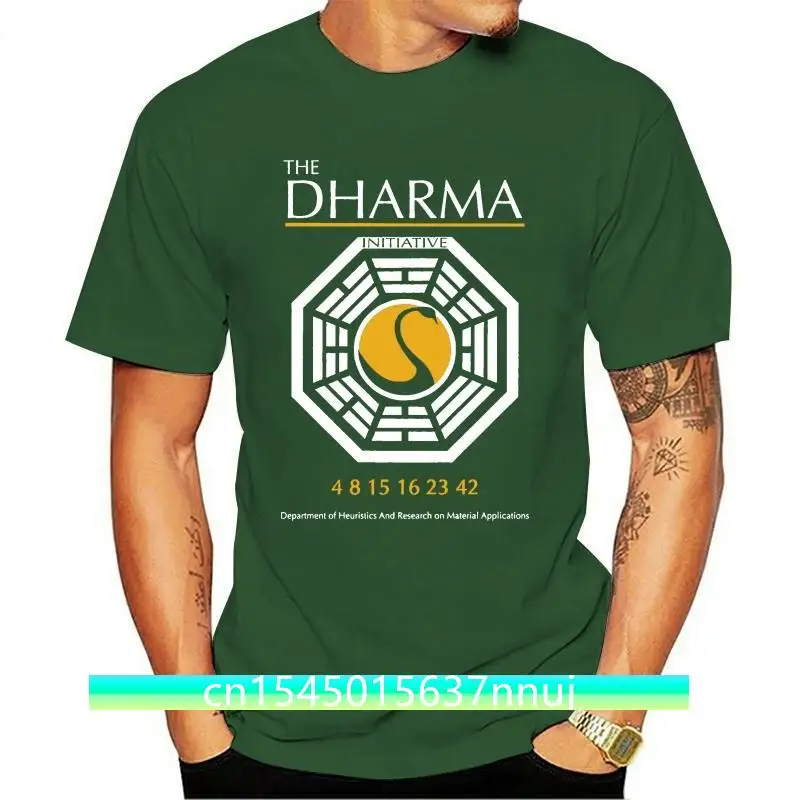 New cotton O-neck printing fashion T shirt Lost T Shirt The Dharma Initiative