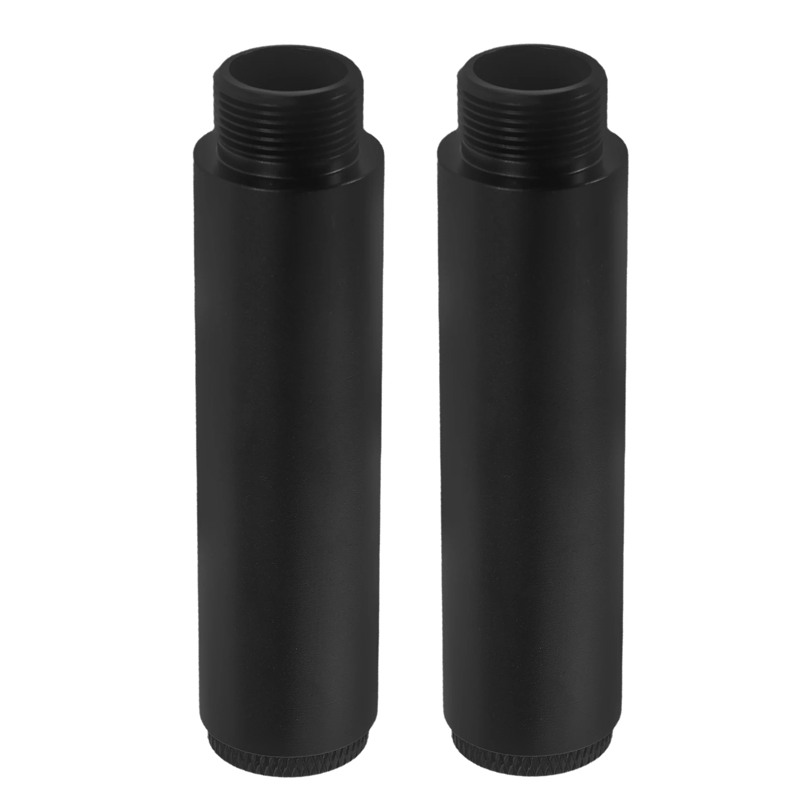 

1 set 2 Microphone Stand Extension Tubes 5/8 Inch 2 3/8 to 5/8 Adapters Desk Arm Bracket Mount Rod Accessories Durable Metal