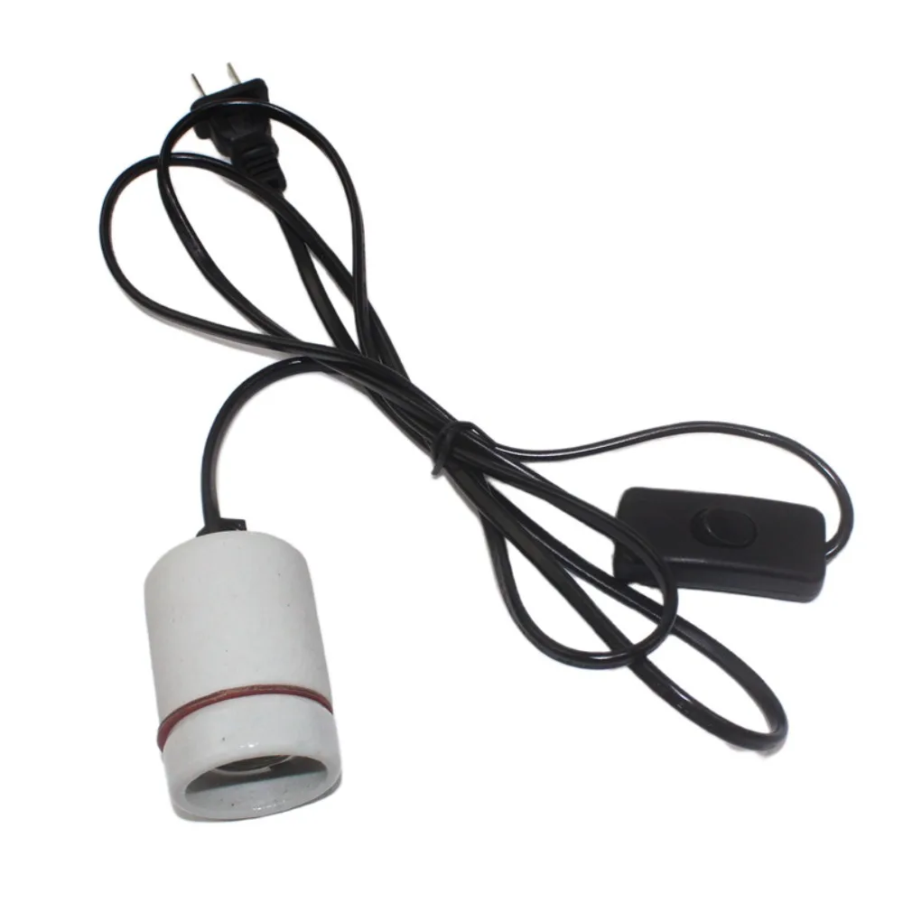 Reptile Heat Lamp Holder, Reptile Ceramic Socket E27 Compatible for Reptiles Terrariums Gecko Lizard Heat UVB UVA Bulb, No Bulb