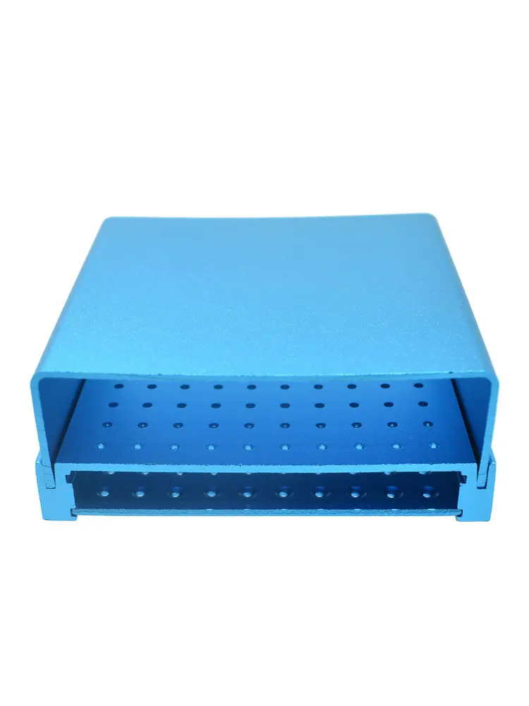 Caja Endo Dental de 86 orificios, soporte de limpieza, Autoclave, esterilizable de alta temperatura para fresas dentales de alta/baja velocidad