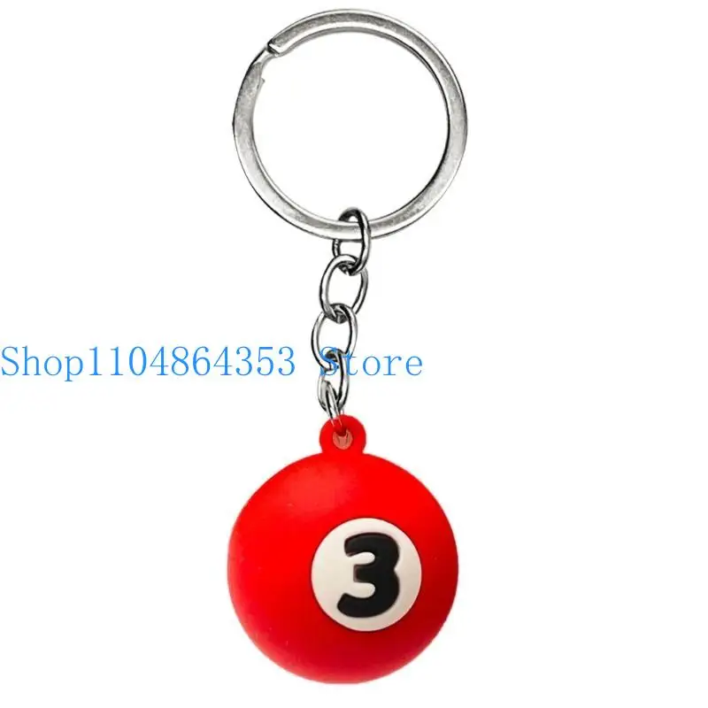 652F Small Table Balls Key-Ring Ornament Sports Souvenir Jewelry Gift for Men Women