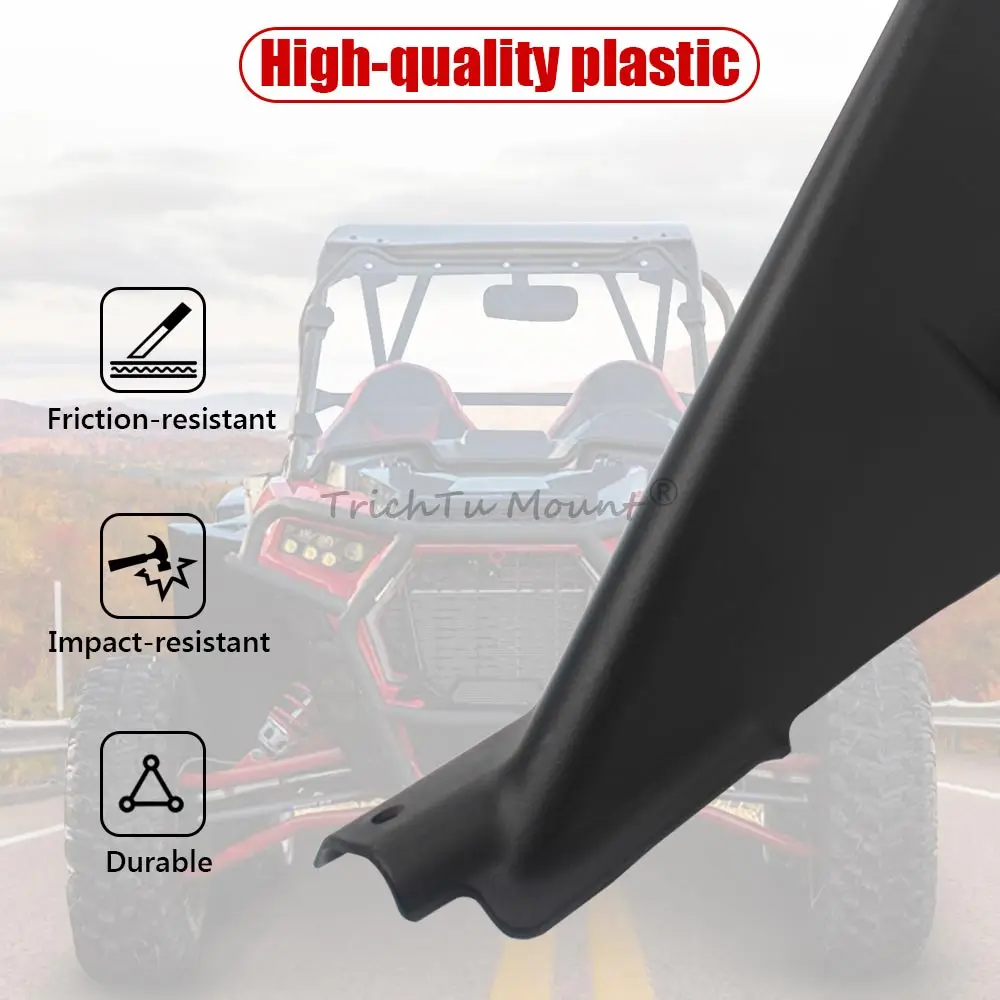 For Polaris RZR XP Turbo S S4 Trail 4 900 1000 2014-2024 UTV Front Fender Flares Extensions Splash Shield Front Mudguard