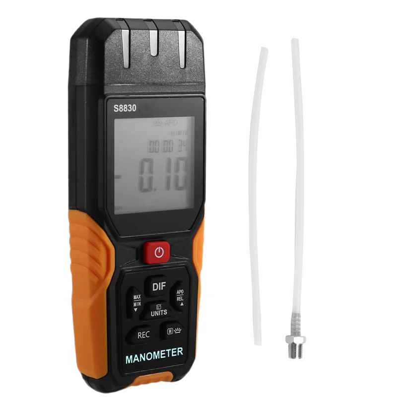 

Цифровой манометр 36,8 кПа, 11 единиц, измеритель давления воздуха, манометр перепада давления, измеритель давления природного газа