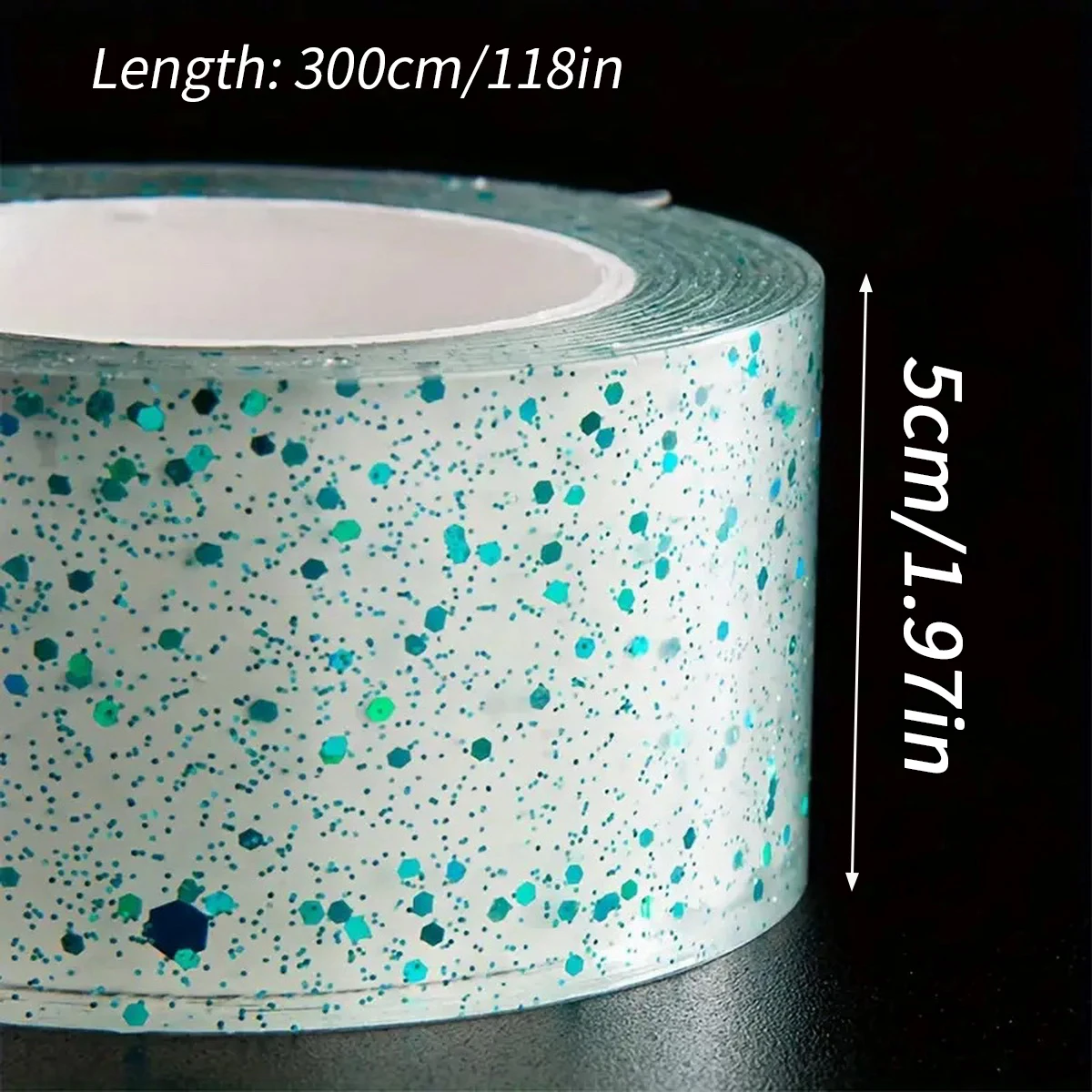 1 Roll Sequins Nano Adhesive Sticky Fun Diy Craft Double Sided Tape Pinch Fun Multifunctional Tape Small, Business Supplie