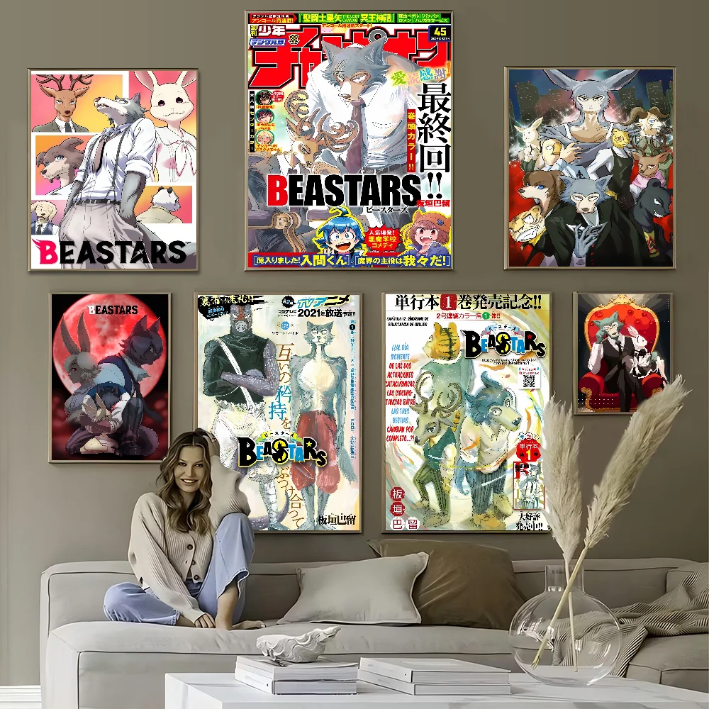 BEASTARS Legosi Anime Gute Qualität Drucke Und Poster Wasserdichte Papier Aufkleber Kaffee Haus Bar Poster Wand Aufkleber
