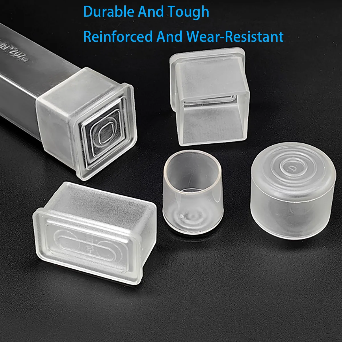 Silicone Wear-resistant and Anti Slip Furniture Leg and Foot Protection Pad, Transparent Table and Chair Foot Pad