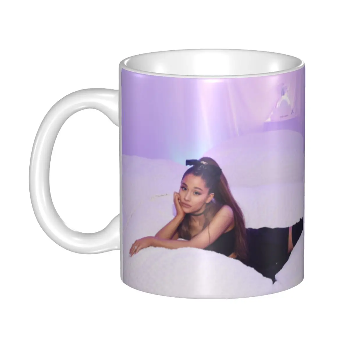 

Arianas Grande Coffee Mugs DIY Customized Singer Actor Ceramic Mug Creative Present Outdoor Work Camping Cups And Mugs