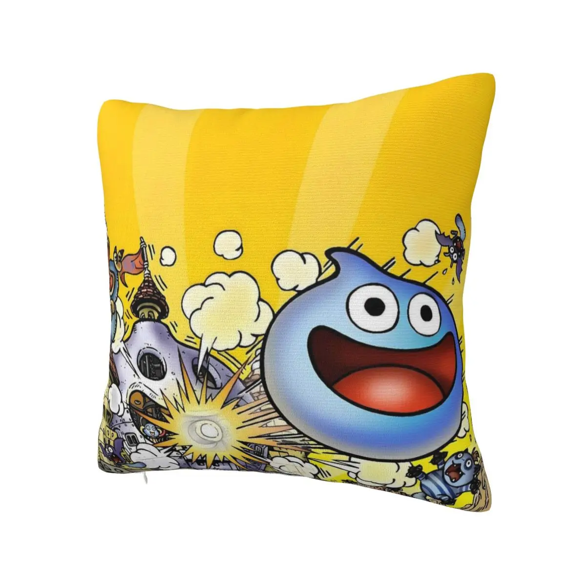 Pillow Cover D-Dragon Quest Slime Printed Cushion Cover Morden Pillow Case For Sofa Home Decorative Pillowcases