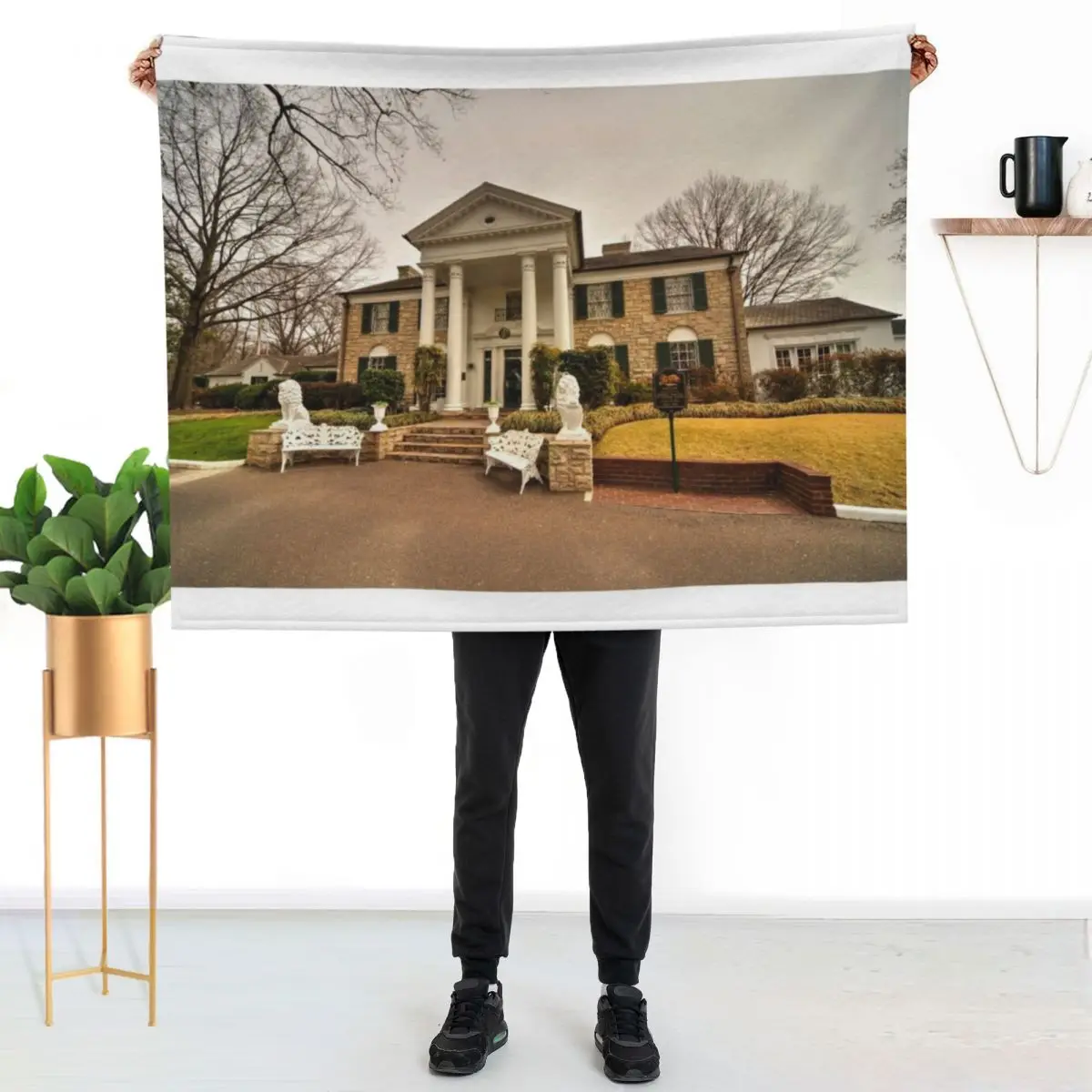 

Graceland Throw Blanket Warm Napping Blanket for Office Couch Bed