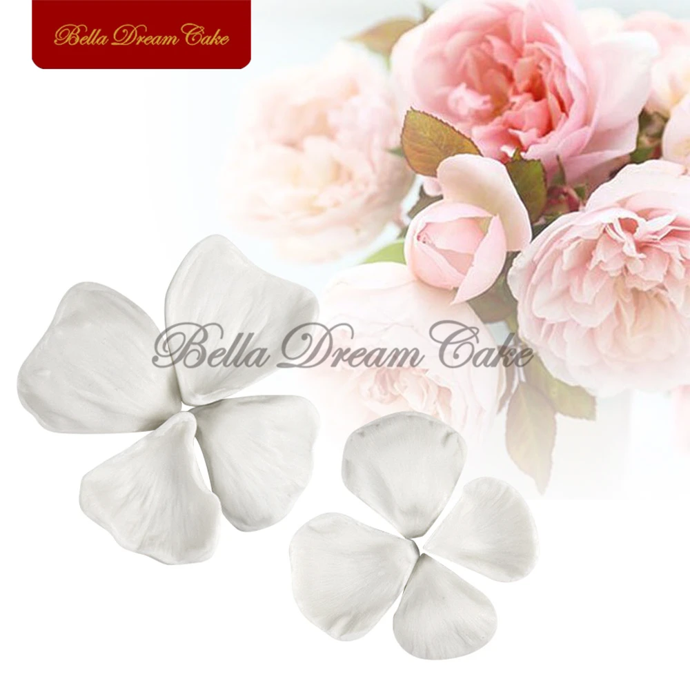 6 sztuk Mini różyczka liść Veiner silikonowe formy dla DIY Handmade kremówka płatek gliny Gumpaste Mold ciasto dekorowanie narzędzia pieczenia