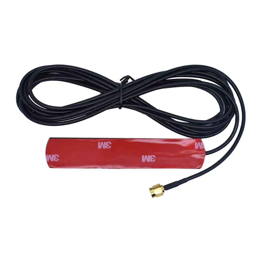 GSM GPRS 3G Car Antenna Patch antenna RG174 SMA Adhesive Type 2.5DBI 850MHZ/900MHZ/1800MHZ/1900MHZ 3000mm