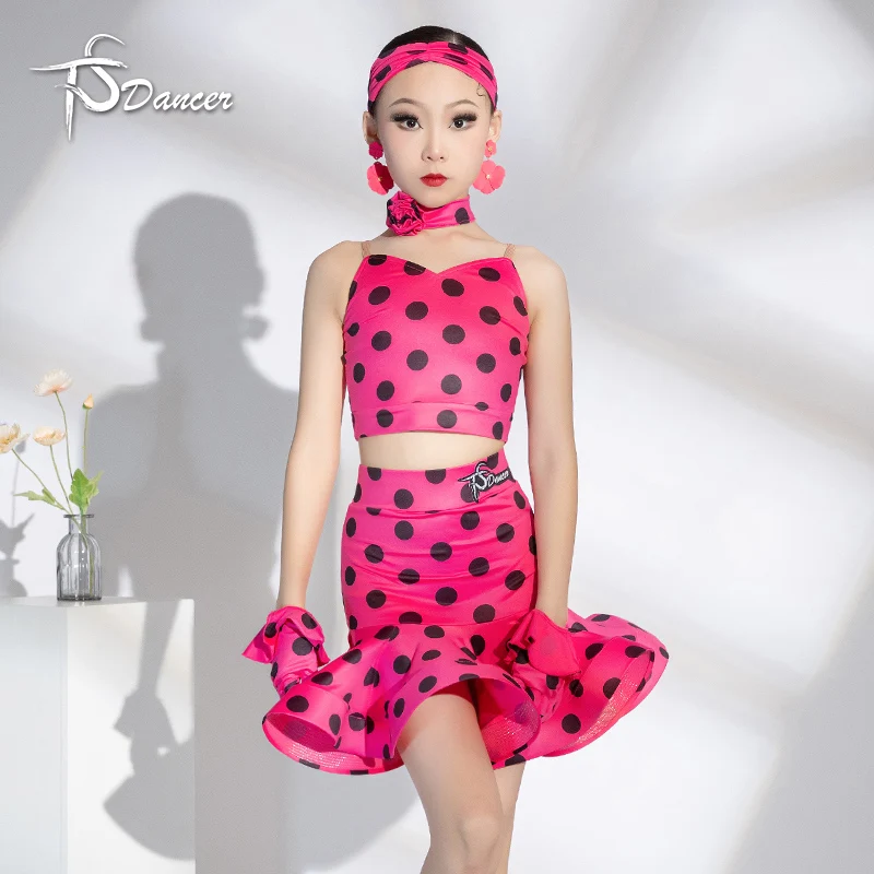 زي تدريب الرقص اللاتيني للفتيات، زي أداء جديد للأطفال، ضوابط المنافسة، فستان الرقص اللاتيني