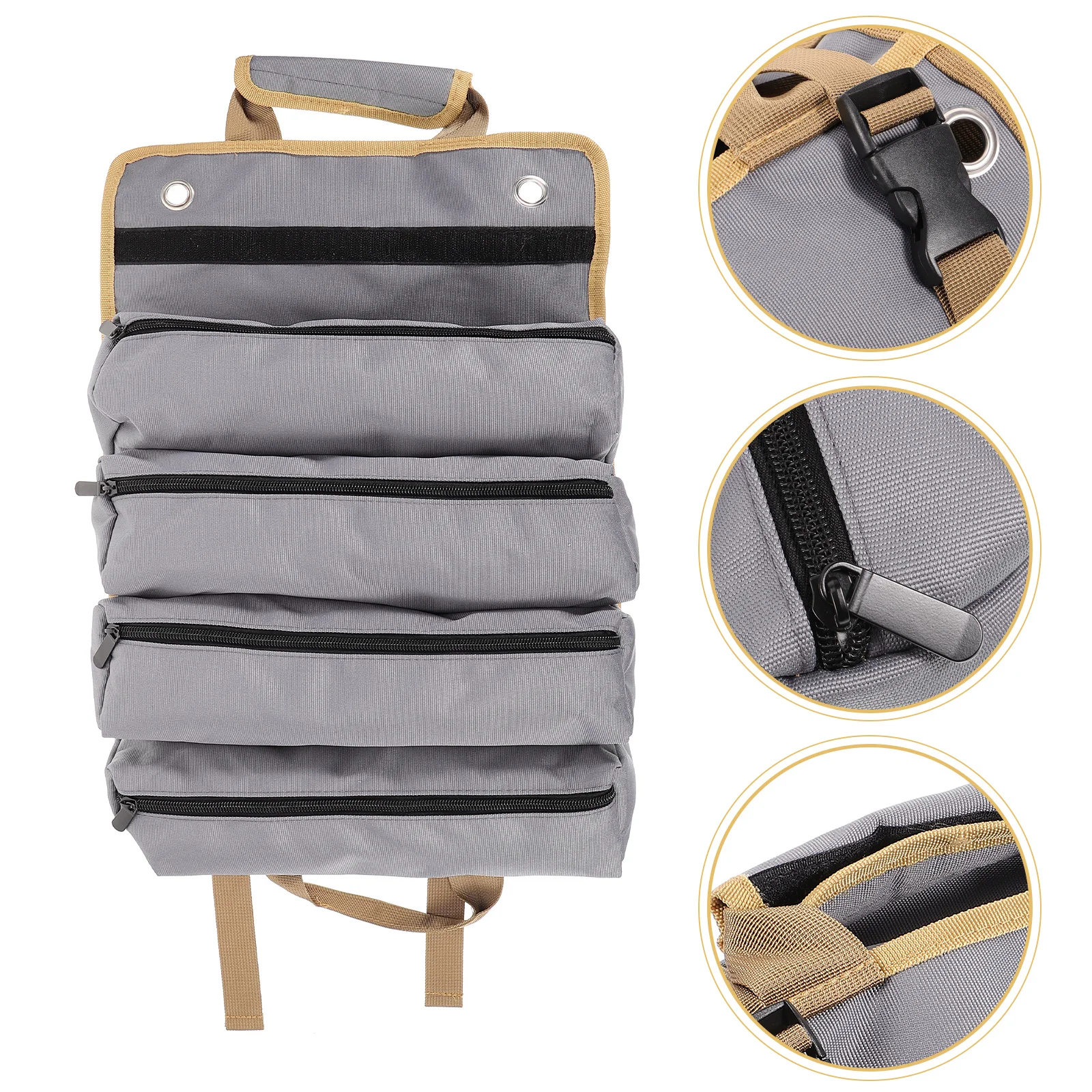

Electrician Tool Pouch Premium Oxford Cloth Roll Up Tool Bag for Mechanics Workshop Storage Organizer Portable Carry