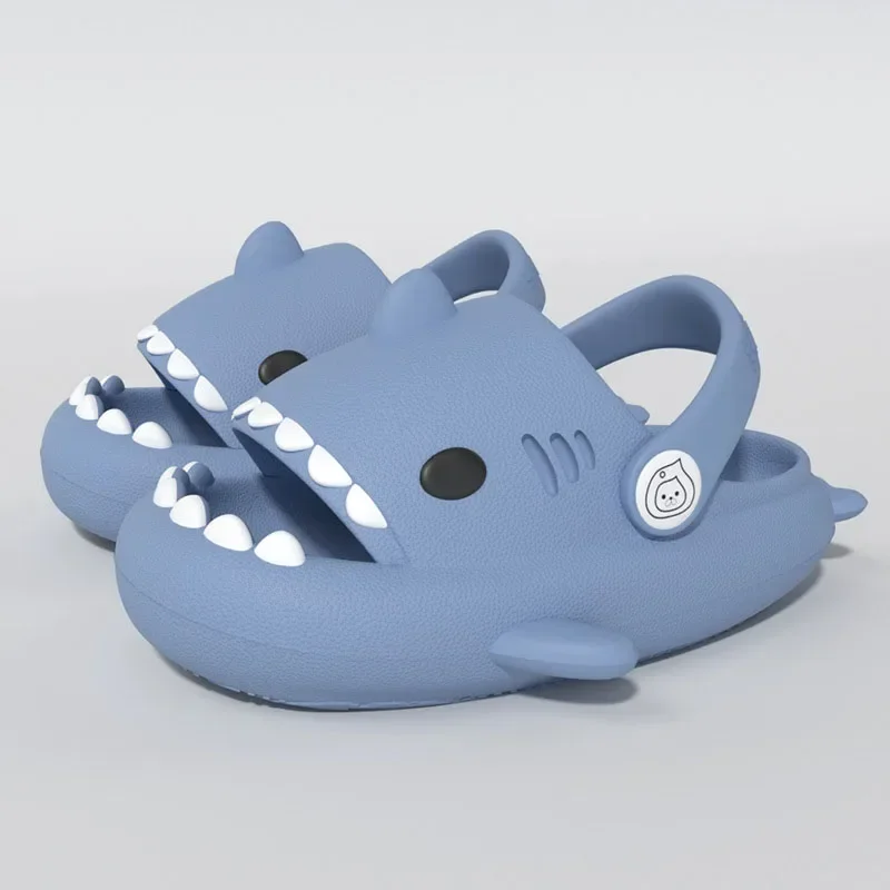 Sandali per bambini pantofole per bambini scarpe Cartoon Shark Summer Boys Girls Baby spessa suola morbida antiscivolo