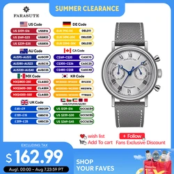 FARASUTE 2025 New Retro Mens Watches Quartz Watch For Men Speed Sports Chronograph AR Coating Sapphire VK64 Clock Reloj Hombre