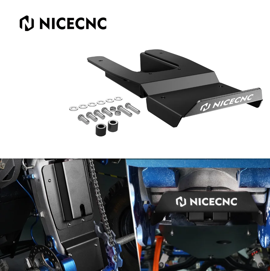 NICECNC ATV Swing Arm Skid Plate For Yamaha Raptor 700 Raptor 700R YFM700 YFM700R 1PE-F219X-00-00 Rustproof Anodized