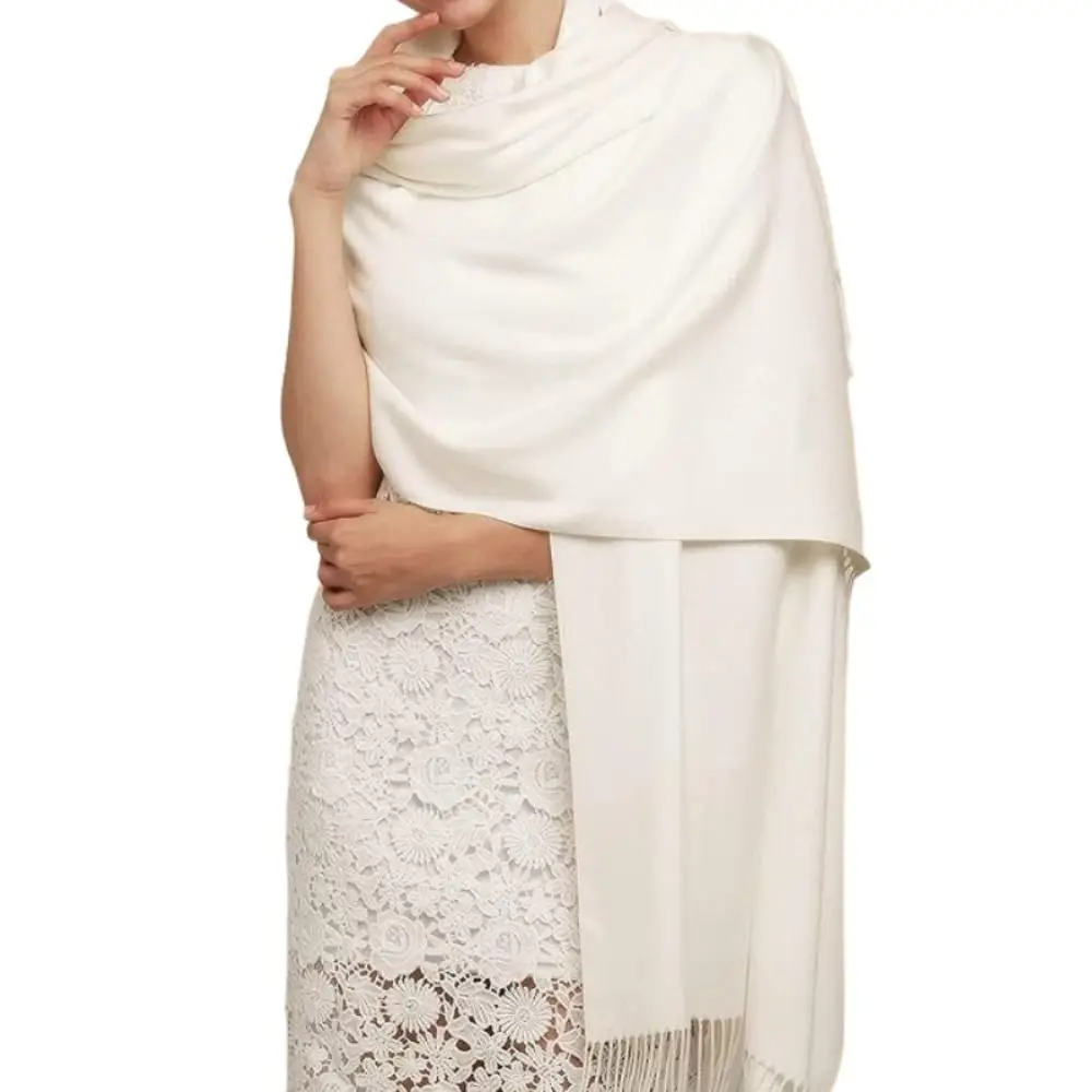 

Fashion Decoration Solid Color Imitation Cashmere Scarf Long Comfortable Neck Guard Shawl Thicken Neck Warmer Wrap Women Girls