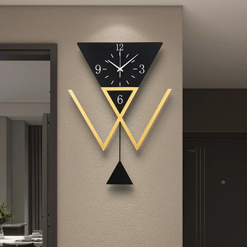 European Modern Wall Clock Creative Fashion Silent Unusual Minimalist Wall Clock Unique Design Metal Reloj De Pared Home Deco