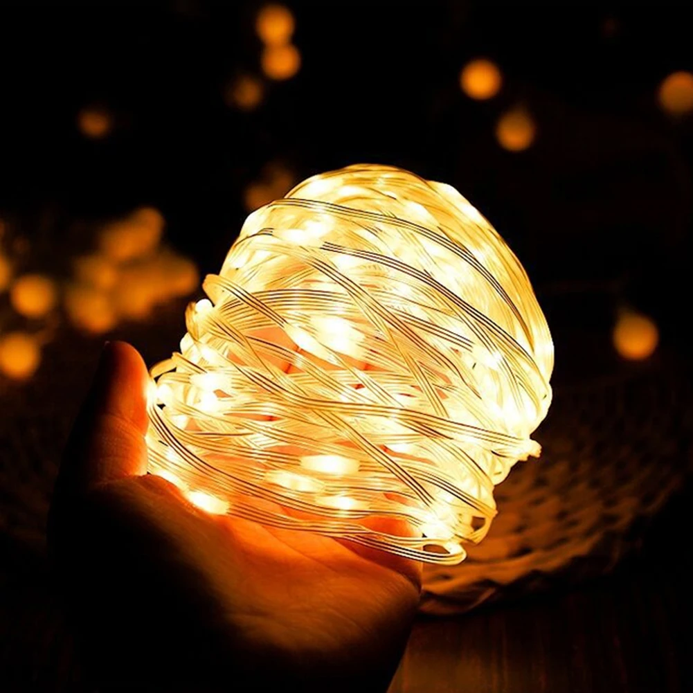 LED التخييم سلسلة أضواء خيمة عرض الطاقة سلسلة أضواء نوع C شحن قابلة للتعليق لخيمة المظلة شرفة حفلة أكشاك حديقة