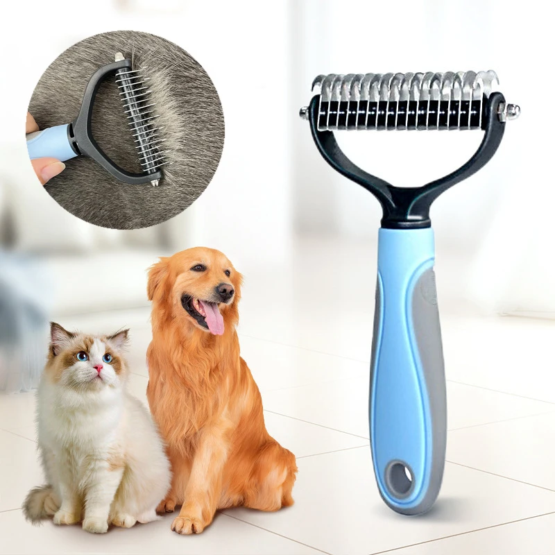 

Professional Pet Deshedding Brush Dog Hair Remover Pet Hair Knot Cutter Puppy Cat Comb Brushes Dogs Grooming Shedding Supplies