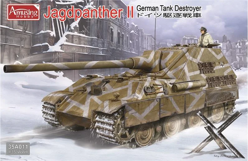 

Amusing Hobby assembling tank scale model kit 35A011German Tank Destroyer Jagdpanther II 1/35