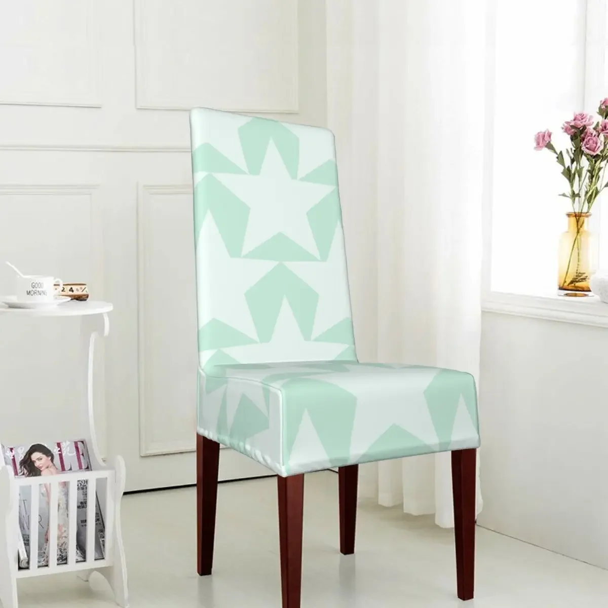 DIY Custom Detachable Dining Chair Cover With Stretchable Design Suitable For Most Pastor Dining Chair Covers As Home Decoration