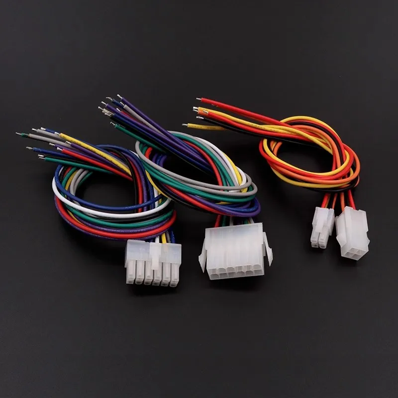 1Pairs Automobile Harness Connector 5557 5559 30CM 4.2mm 2X8 2*1-8Pin Male Feamale Computer Power Cable Single Cable Terminal