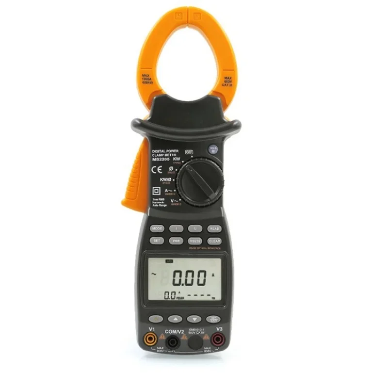 MS2205 Multifunctional Intelligent Three-Phase Clamp Harmonic Power Meter Active and Reactive Visible Power Meter Measurement