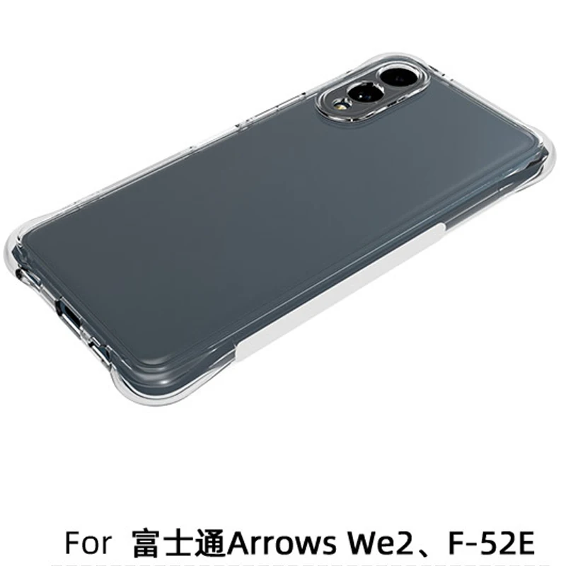 Per Fujitsu Arrows We2 F-52E Custodia Cuscino D'aria Antiurto Airbag Trasparente Custodia In Silicone TPU Della Copertura Del Telefono per Fujitsu Arrows We2 F-52E