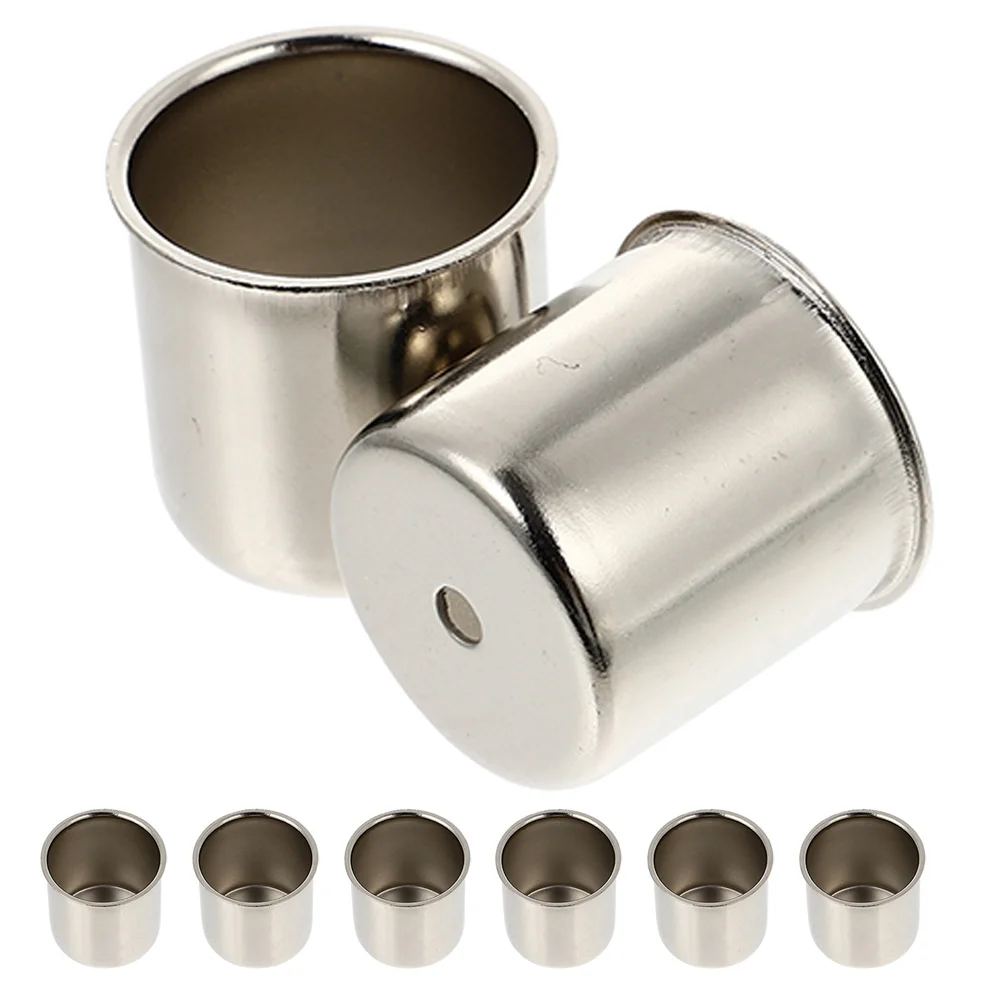 

8Pcs Metal Cups Votive Holders Romantic Decor for Special Events Bedroom Living Room Office Reusable Inserts