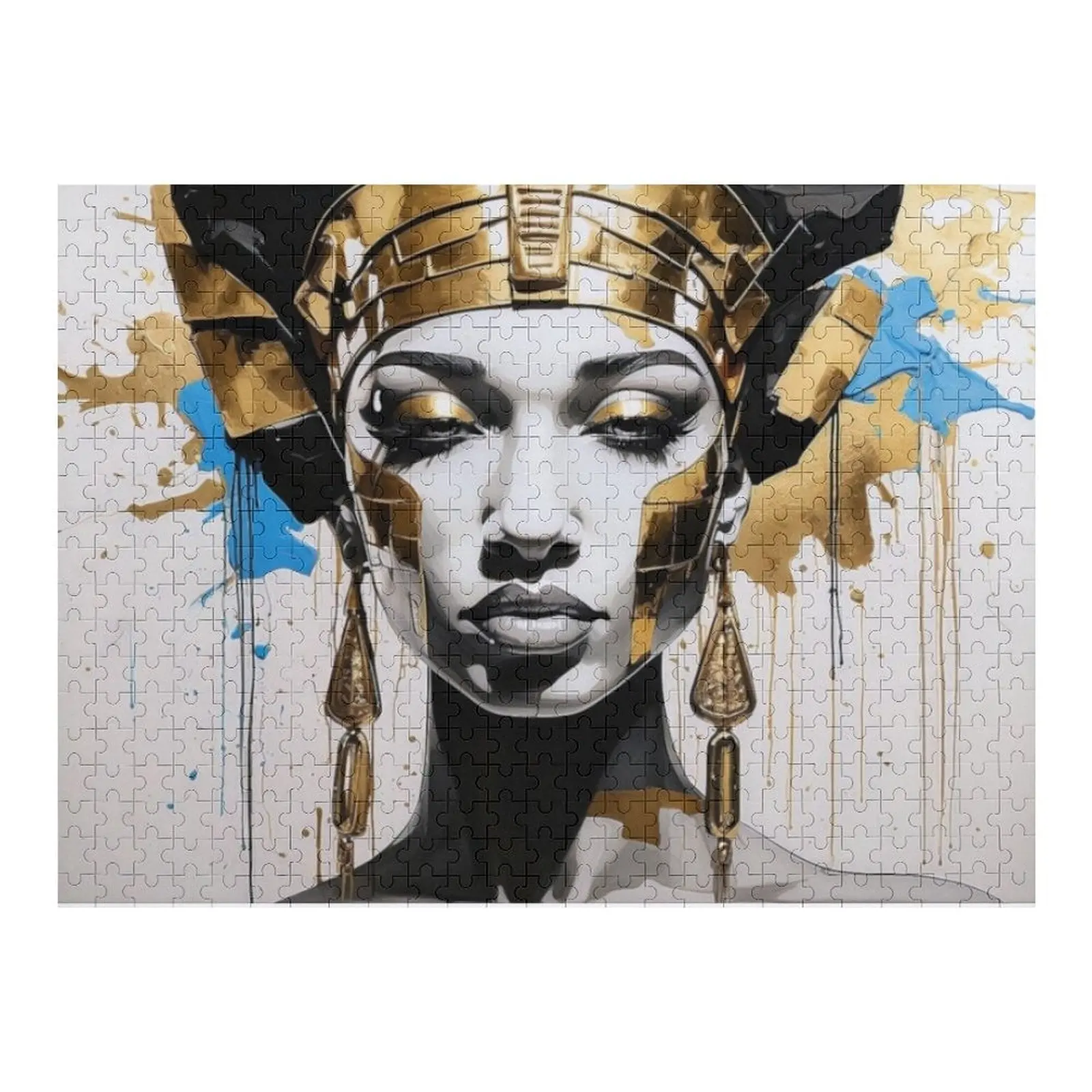 

Египетская королева-пазл, индивидуальные игрушки для детей, индивидуальный деревянный персонализированный подарок, игрушки для женатых для детей, головоломки