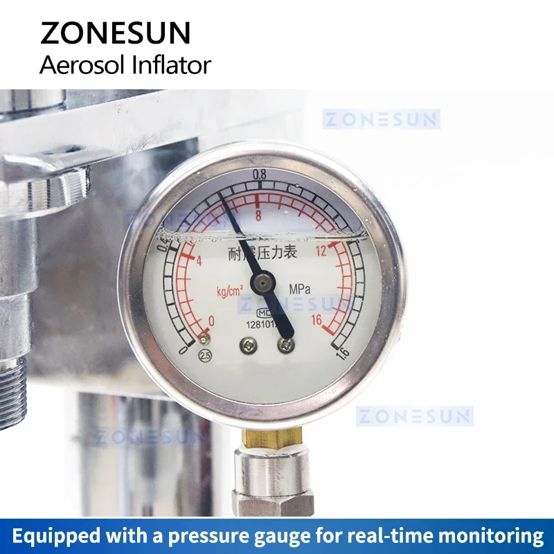 Zonesun ZS-CQ1 Aerosol Gas Filling Machine Spray Can Inflator Aerosol Can Gas Filler Spray Paint Refill Machine