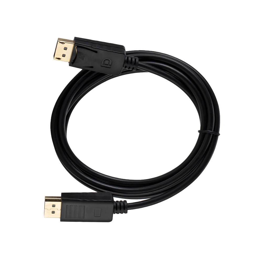 

Ultra High Display Port to Cable DisplayPort 1.8m Nickel-plated for Computer Desktop Laptop (Black)
