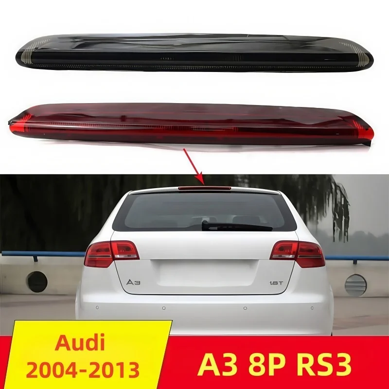 

Аксессуары для автомобильных фонарей для Audi A3 8P хэтчбек 04-12 без спойлера, красный светодиод, третий задний стоп-сигнал высокого уровня 8P4945097C