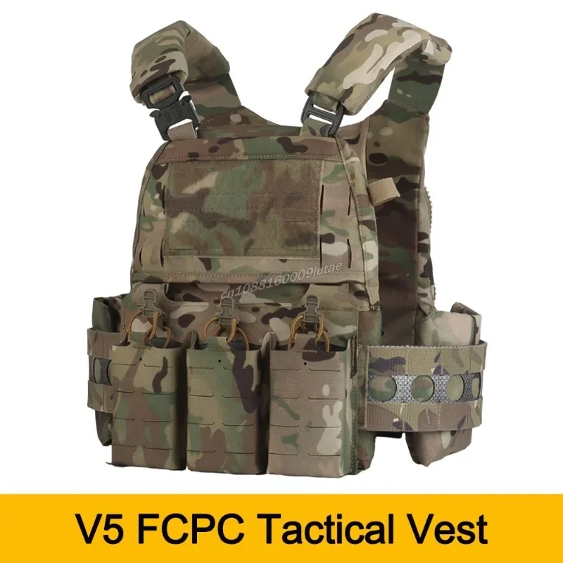 

Ferro Style FCPC V5 Plate Carrier Tactical Vest Hunting Body Armor MOLLE Airsoft Training Triple Magazine Pouch Combat Equipment