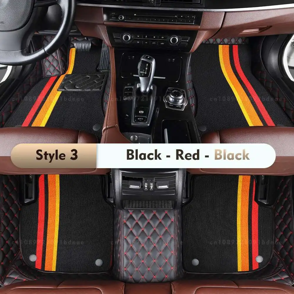 For Mercedes Benz GLK class X204 2008-2015 14 13 09 12 Double Layer Car Floor Mats Custom Foot Pads Carpet Interior Accessories - afbeelding 1