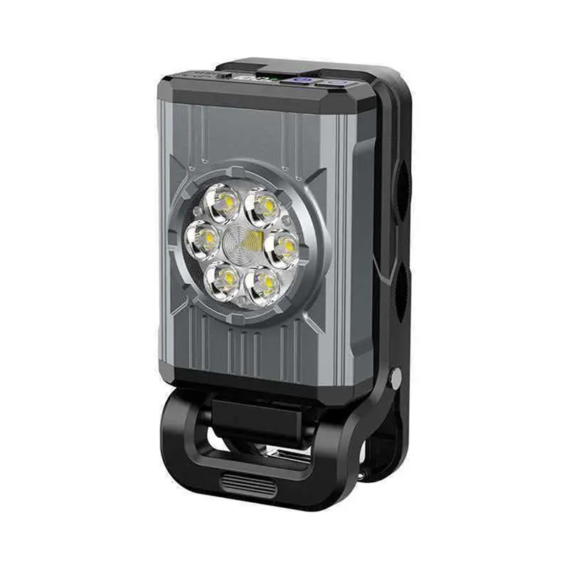 A96K-Multifunctional Rechargeable Work Light Inspection Lamp Portable COB Flashlight With Digital RGB Display USB Charging
