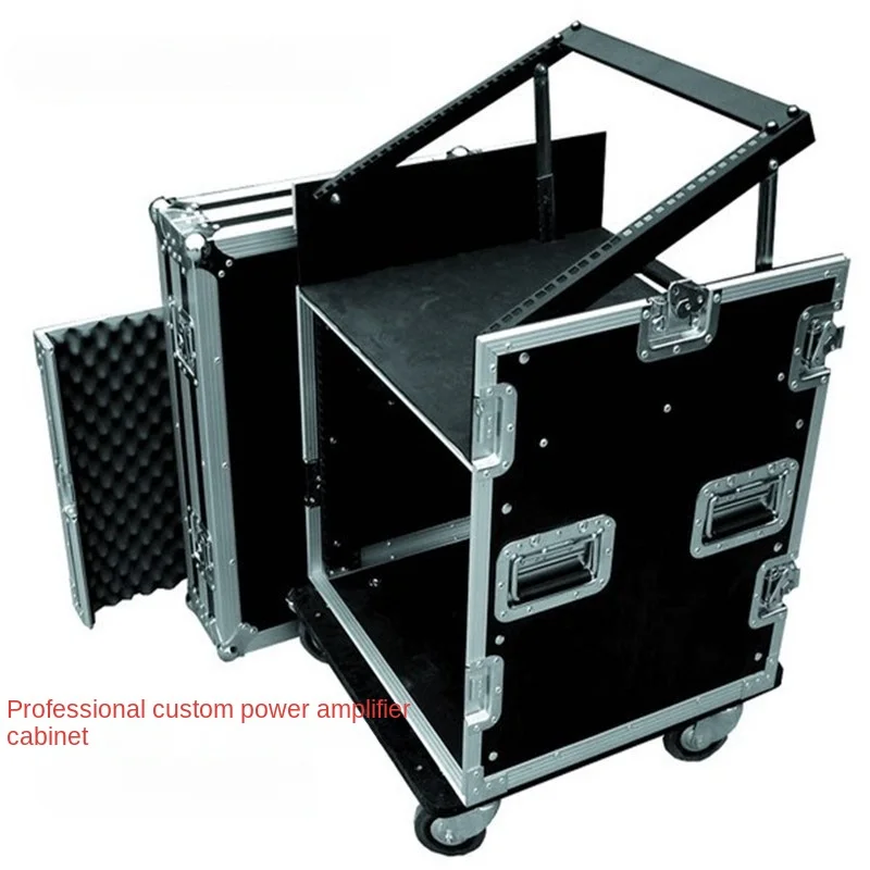 DJ Mixer Cases Flight Case 12u Slant Rack  Customizable Flight Case Rack Aluminum & Plywood CDJ & Speaker Case/cable flight case