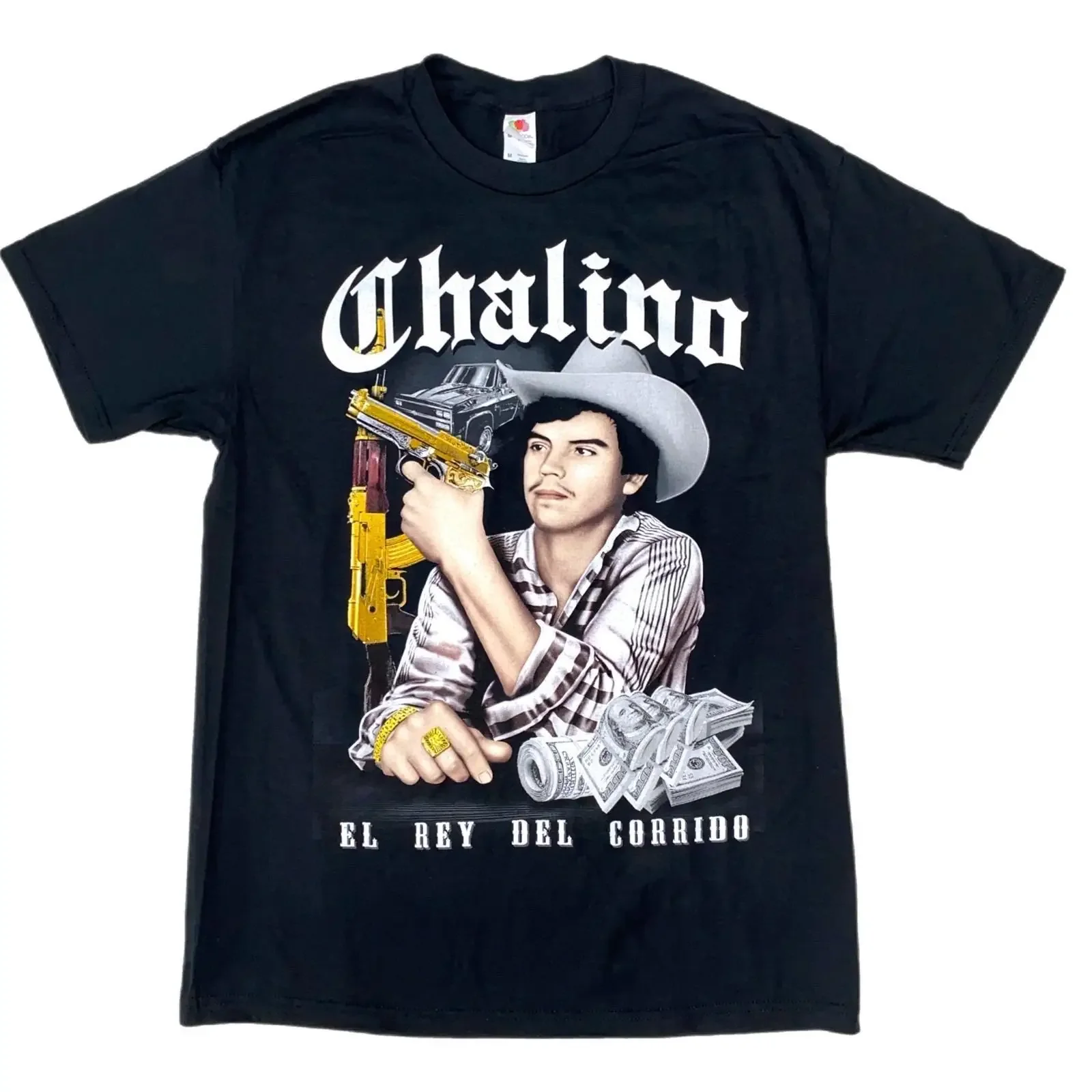 Chalino El Rey Del Corrido vintage Washed homme Stylish Breathable fashion Stretched designer clothes graphic Unisex Versatile