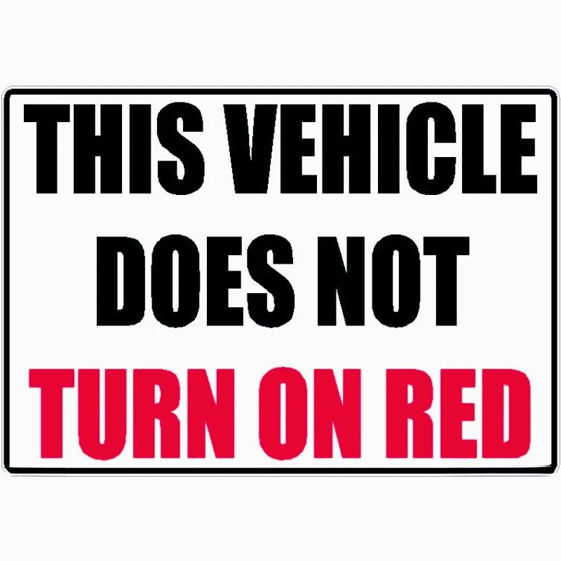 OSHA Approved 15CM Waterproof Scratch Resistant PVC KK Truck Diesel Non Rotating Red Safety Sticker Label