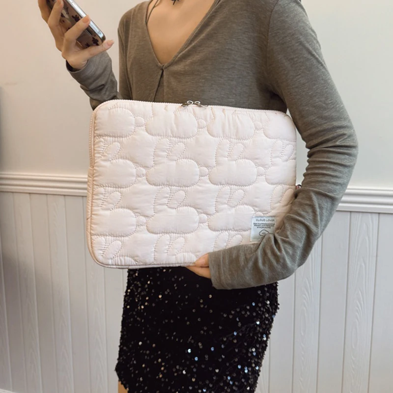 Koreaanse Leuke Laptoptas 13 14 15 Inch Voor Macbook Air Lenovo Tablet Sleeve Tas 11 Inch Voor IPad Pro 9.7 Air3 10.5 10.9 Xiaomi