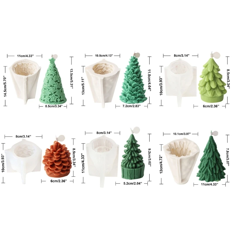 松ぼっくりキャンドルモールドクリスマスツリーシリコンモールドエポキシ樹脂モールドキャンドル作り用手作り香り付きキャンドルモールド