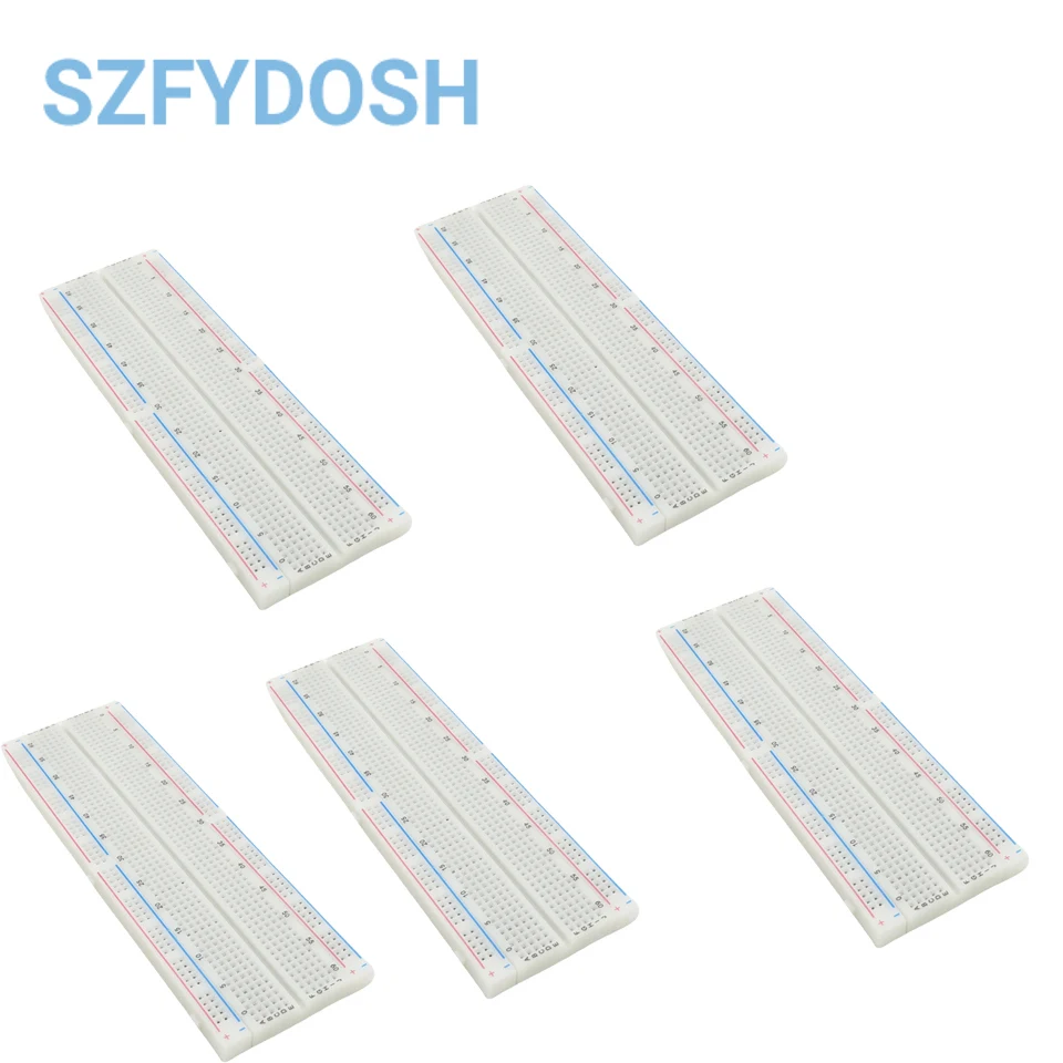 1-10PCS Breadboard 830 Point PCB Bread Board MB-102 Prototype PCB Solderless Breadboard Protoboard Circuit PCB DIY Kit