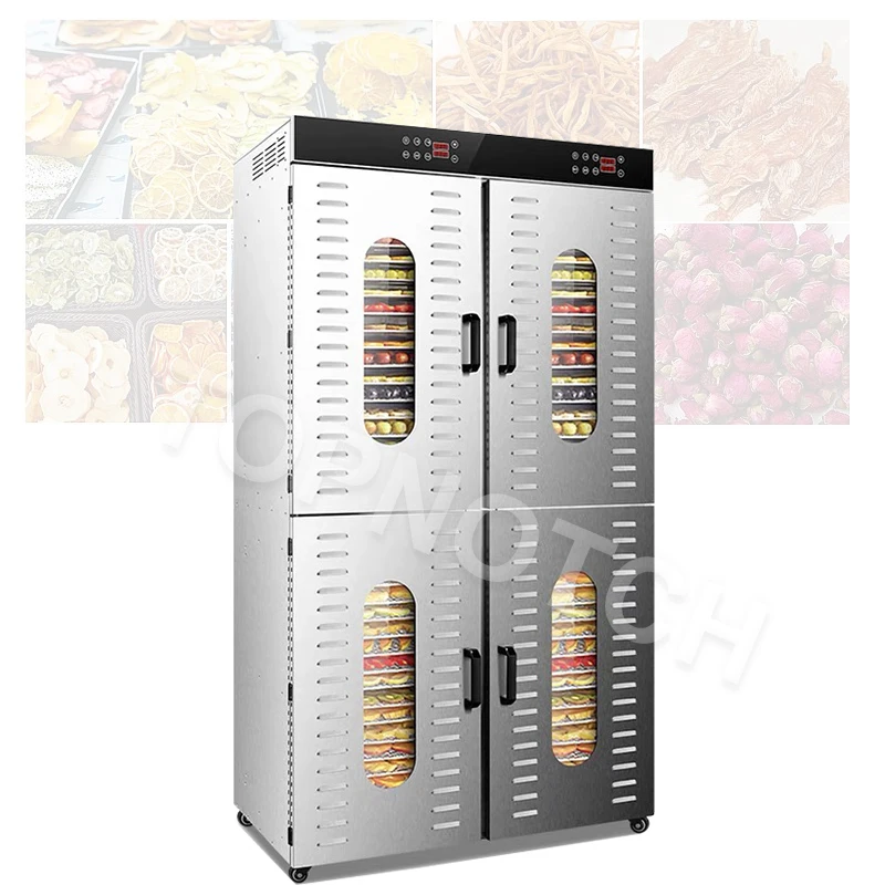 

220V Food Dehydrator Stainless Steel Food Dryer 80 Layer Commercial Fruit Dryer 0-24 Hours Timer 6000w