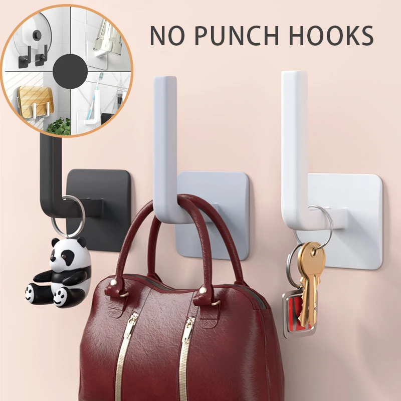 Storage rack, bathroom, toilet, kitchen storage box, multi-function hanger hook, non-perforated wall paper roll towel rack