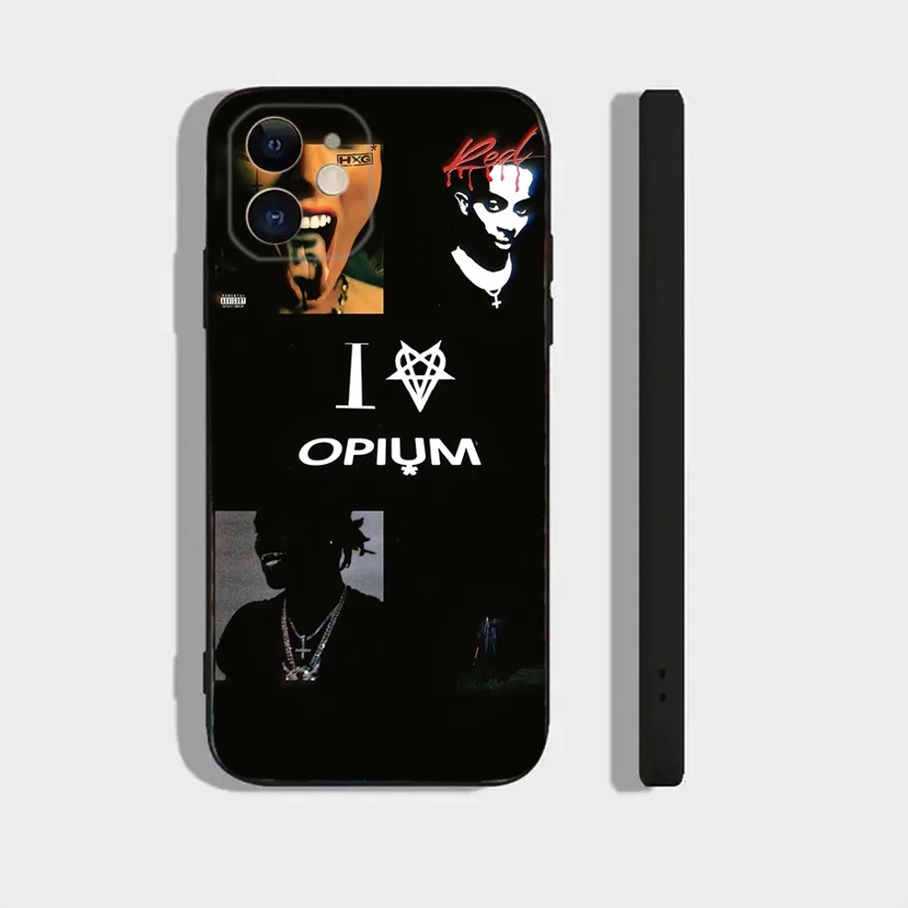 O-Opium Rap Playboi Cart Phone Case For Iphone 16 15 11 13 14 Pro Max 7 8 Plus X Xr Xs Max 12mini Cover Case