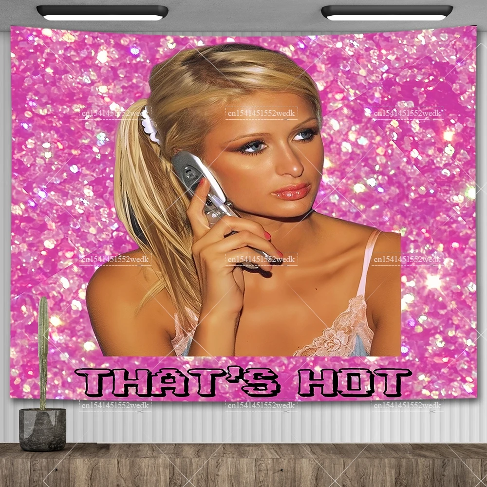 Stop Being Jealous Tapestry Aesthetic Room Decor Funny Y2k Pink Tapestry Wall Hanging Bedroom Decoration College Flag Banner