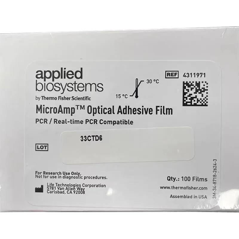 Applied Biosystems MicroAmp Optical Adhesive Film PCR Real-Time Quantitative Sealing Membrane Transparent PCR Lab Supplies