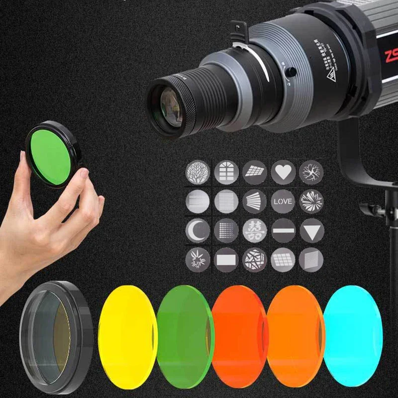 

Shiyan Photography Spotlight Plug-in Light Effect Background Projection Spotlight For Aputure Godox Jinbei Bowens Mount Lights