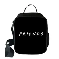 Trendy Youthful Friends Tv Show 3D Print Crossbody Insulated Handbags Ice Bags Lunchbox Thermal insulation Food Lunch Bag